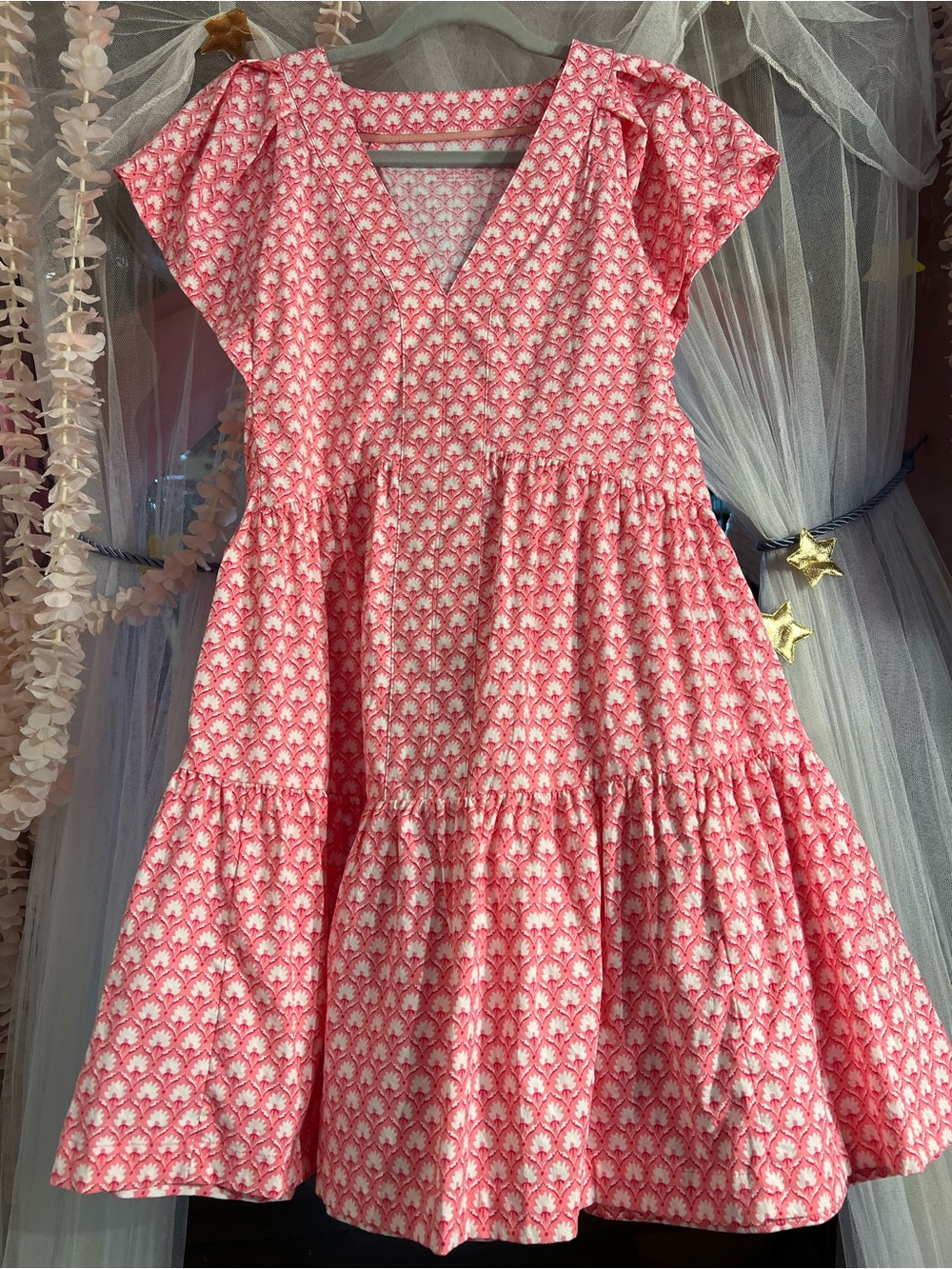 Vineyard Vines Coral Pink Sophie Harbor performance dress size extra small
